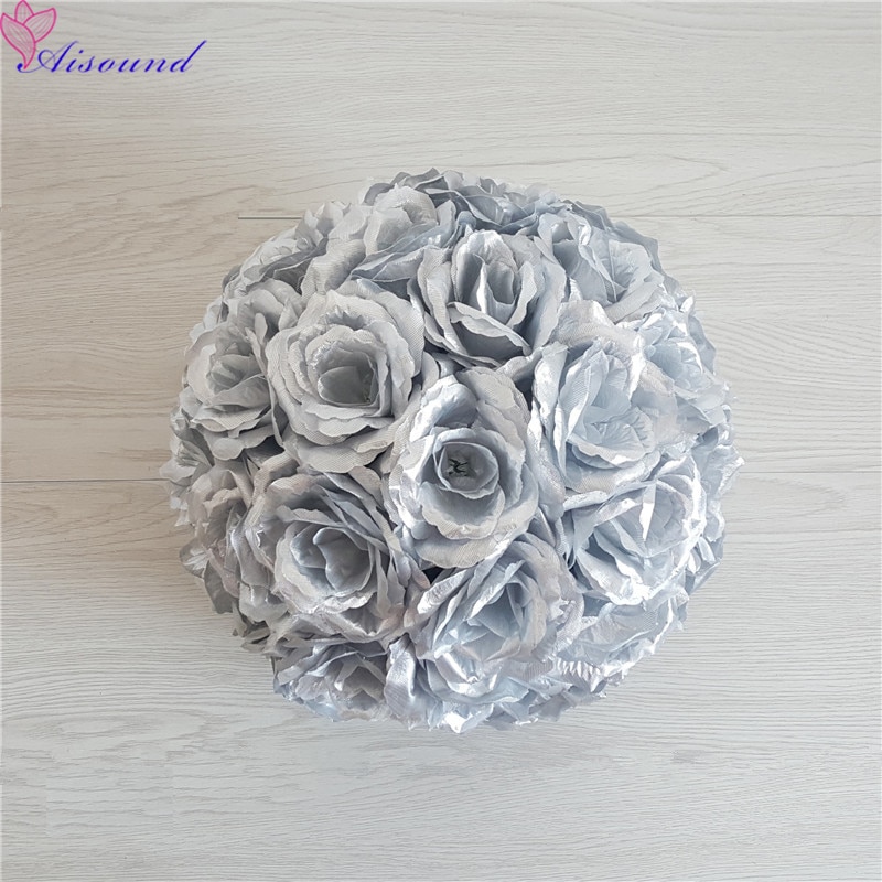 Bola Artificial de flor de rosa de seda para boda, centro de mesa de boda, pompones de beso, Fiesta de matrimonio, decoración de Año Nuevo, 1 ud. Bola Artificial de flor de rosa de seda para boda, centro de mesa de boda, pompones de beso, Fiesta de matrimonio, decoración de Año Nuevo, 1 ud.