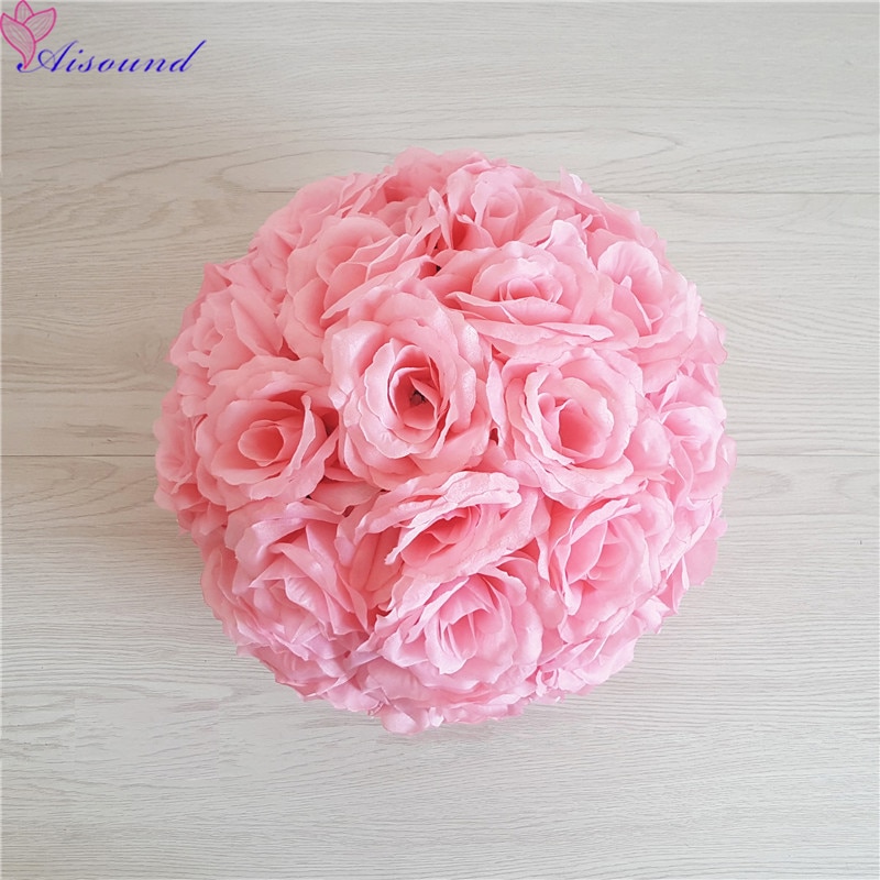 Bola Artificial de flor de rosa de seda para boda, centro de mesa de boda, pompones de beso, Fiesta de matrimonio, decoración de Año Nuevo, 1 ud. Bola Artificial de flor de rosa de seda para boda, centro de mesa de boda, pompones de beso, Fiesta de matrimonio, decoración de Año Nuevo, 1 ud.
