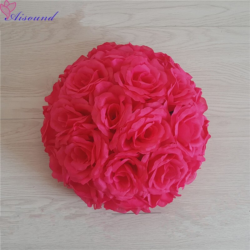Bola Artificial de flor de rosa de seda para boda, centro de mesa de boda, pompones de beso, Fiesta de matrimonio, decoración de Año Nuevo, 1 ud. Bola Artificial de flor de rosa de seda para boda, centro de mesa de boda, pompones de beso, Fiesta de matrimonio, decoración de Año Nuevo, 1 ud.