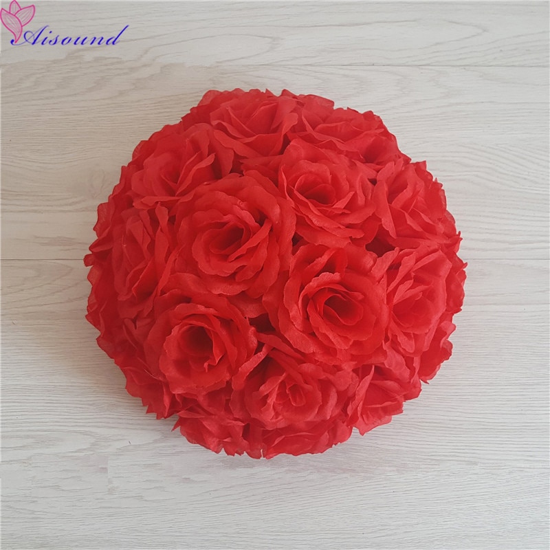 Bola Artificial de flor de rosa de seda para boda, centro de mesa de boda, pompones de beso, Fiesta de matrimonio, decoración de Año Nuevo, 1 ud. Bola Artificial de flor de rosa de seda para boda, centro de mesa de boda, pompones de beso, Fiesta de matrimonio, decoración de Año Nuevo, 1 ud.