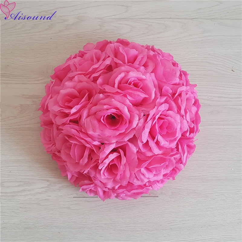 Bola Artificial de flor de rosa de seda para boda, centro de mesa de boda, pompones de beso, Fiesta de matrimonio, decoración de Año Nuevo, 1 ud. Bola Artificial de flor de rosa de seda para boda, centro de mesa de boda, pompones de beso, Fiesta de matrimonio, decoración de Año Nuevo, 1 ud.