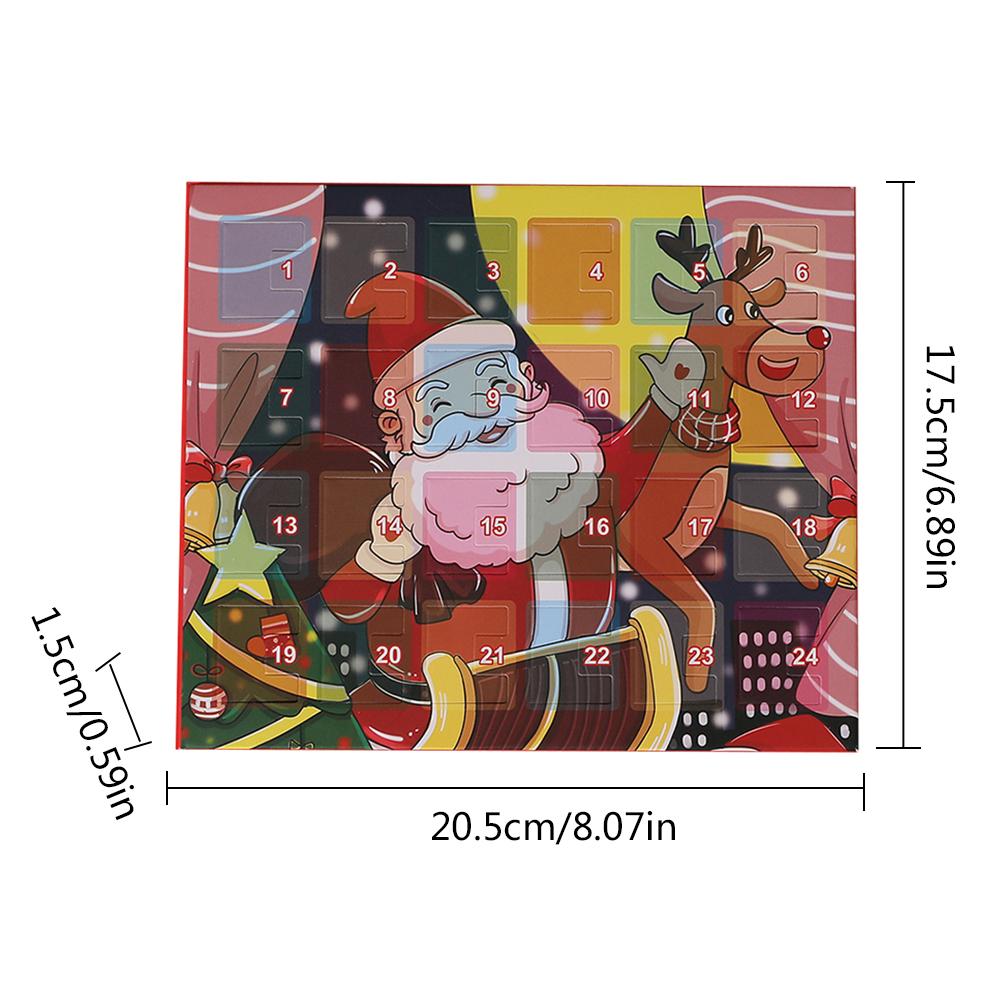 Calendario de Adviento de Navidad para niñas, joyería de moda, calendario de Adviento, pulsera de oro, collar, calendario de cuenta regresiva, caja de regalo