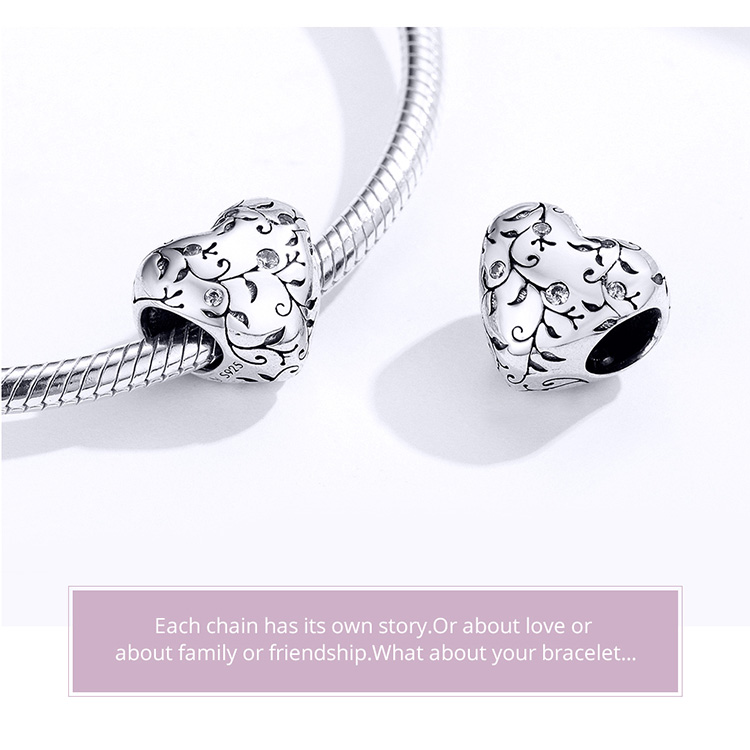 Abalorios de Plata de ley 925 compatible con Pulsera Original, collar, joyería de plata