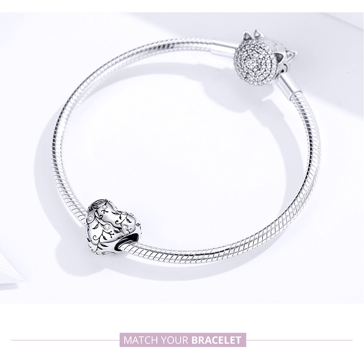 Abalorios de Plata de ley 925 compatible con Pulsera Original, collar, joyería de plata